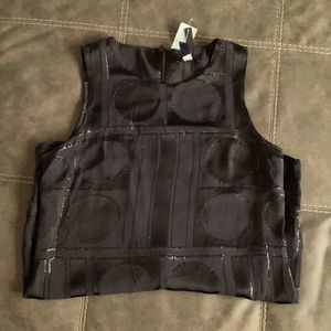 Black shimmery tunic